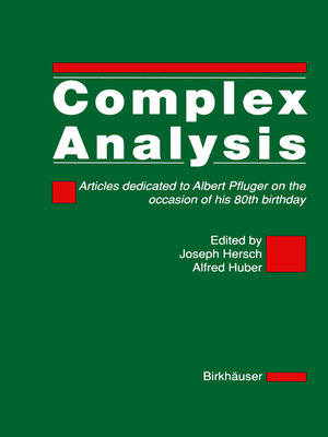 cover image of Complex Analysis